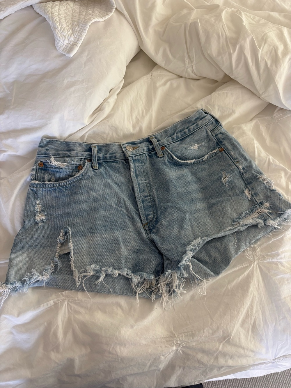AGOLDE denim shorts